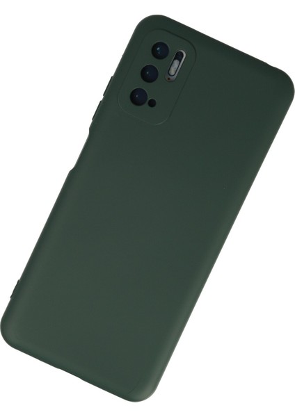 Xiaomi Poco M3 Pro Kılıf Nano Içi Kadife Silikon - Koyu Yeşil fiyatları