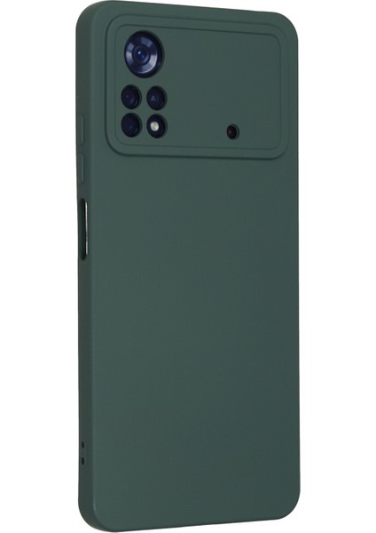 Xiaomi Poco X4 Pro 5g Kılıf Nano Içi Kadife Silikon - Koyu Yeşil modelleri