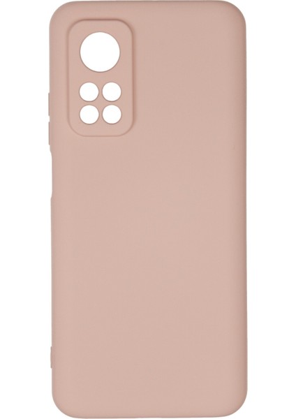 Xiaomi Mi 10T Kılıf Nano Içi Kadife Silikon - Pudra