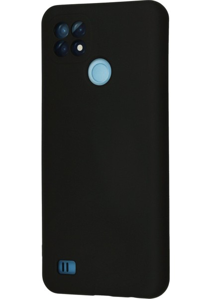 Realme C21 Kılıf Nano Içi Kadife Silikon - Siyah modelleri