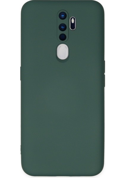 Oppo A9 2020 Kılıf Nano Içi Kadife Silikon - Koyu Yeşil