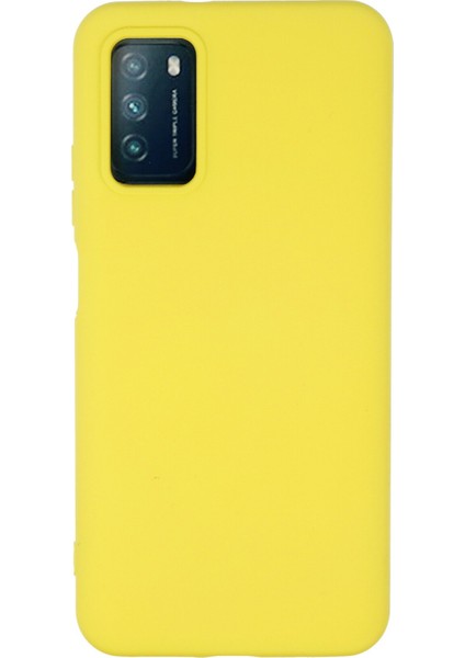 Xiaomi Pocophone M3 Kılıf Nano Içi Kadife Silikon - Sarı