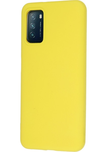 Xiaomi Pocophone M3 Kılıf Nano Içi Kadife Silikon - Sarı modelleri