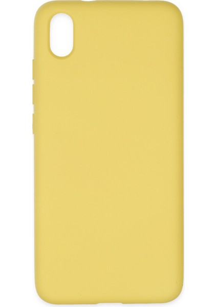 Xiaomi Redmi 7A Kılıf Nano Içi Kadife Silikon - Sarı