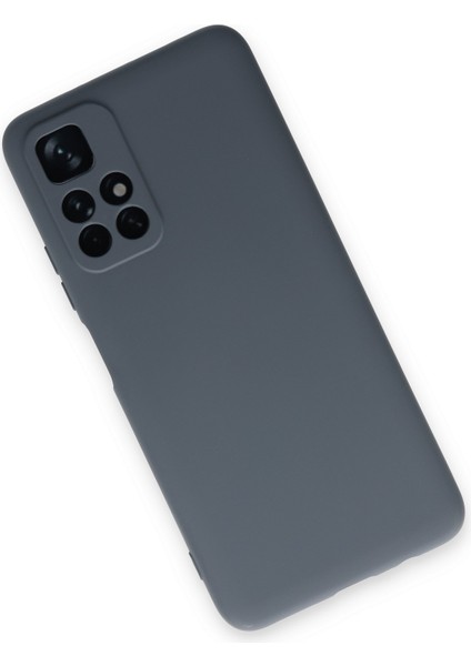 Xiaomi Poco M4 Pro 5g Kılıf Nano Içi Kadife Silikon - Gri modelleri