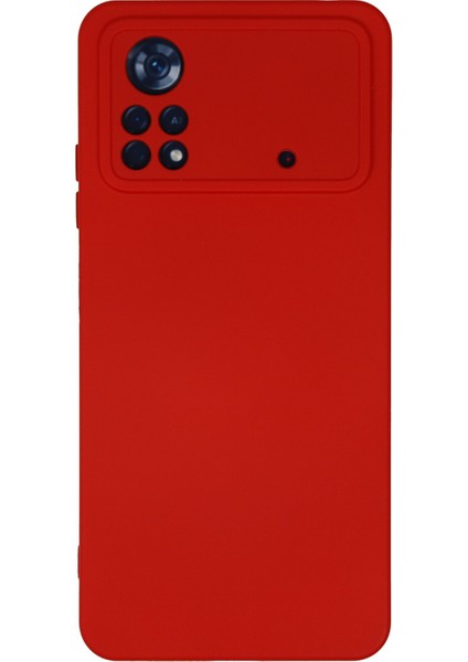 Xiaomi Poco X4 Pro 5g Kılıf Nano Içi Kadife Silikon - Kırmızı