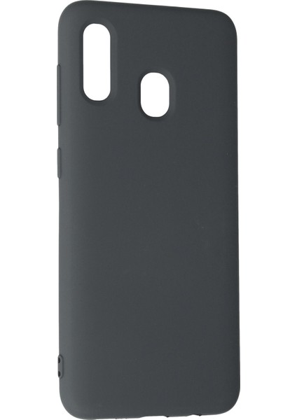 Samsung Galaxy A20 Kılıf Nano Içi Kadife Silikon - Gri fiyatları