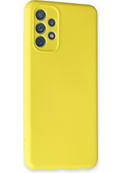 Samsung Galaxy A13 4g Kılıf Nano Içi Kadife Silikon - Sarı fiyatları