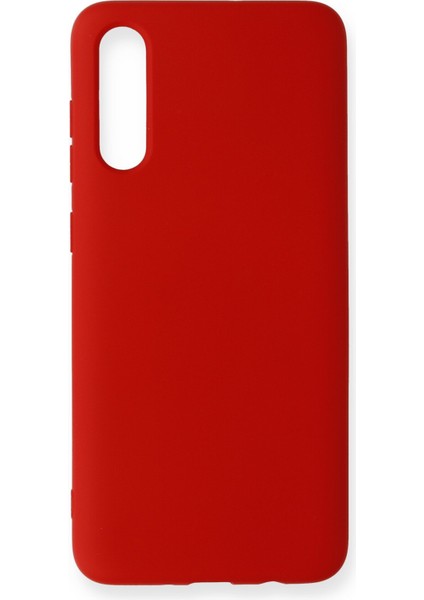 Samsung Galaxy A70 Kılıf Nano Içi Kadife Silikon - Koyu Kırmızı