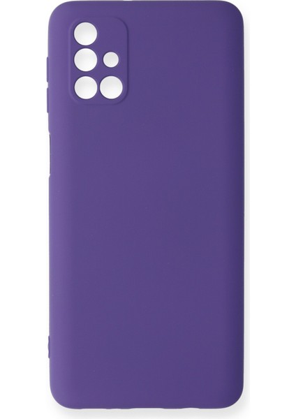 Samsung Galaxy M31S Kılıf Nano Içi Kadife Silikon - Mor