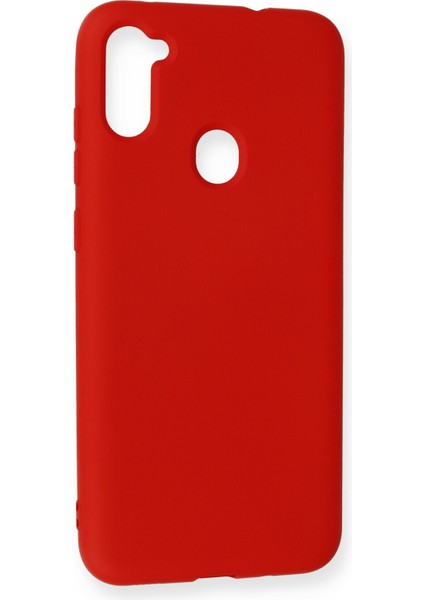 Samsung Galaxy M11 Kılıf Nano Içi Kadife Silikon - Kırmızı fiyatları