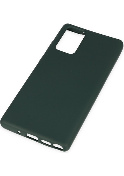 Samsung Galaxy Note 20 Kılıf Nano Içi Kadife Silikon - Koyu Yeşil modelleri