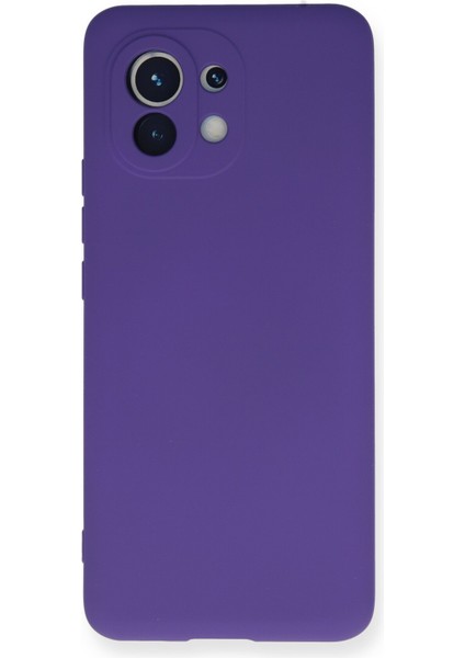 Xiaomi Mi 11 Kılıf Nano Içi Kadife Silikon - Mor