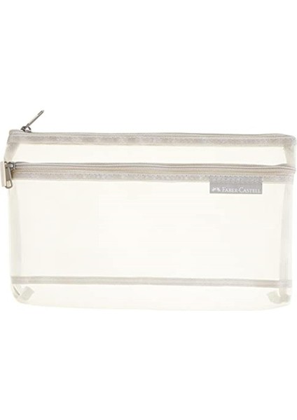 Faber-Castell 5075000118 Mesh Dosya Küçük Çift Cep Gri 14X22cm