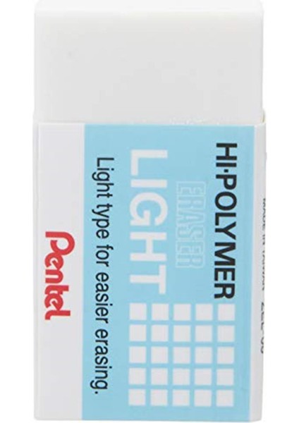 Pentel Hi-Polymer ZEL08 Silgi Light Ultra Yumuşak Beyaz