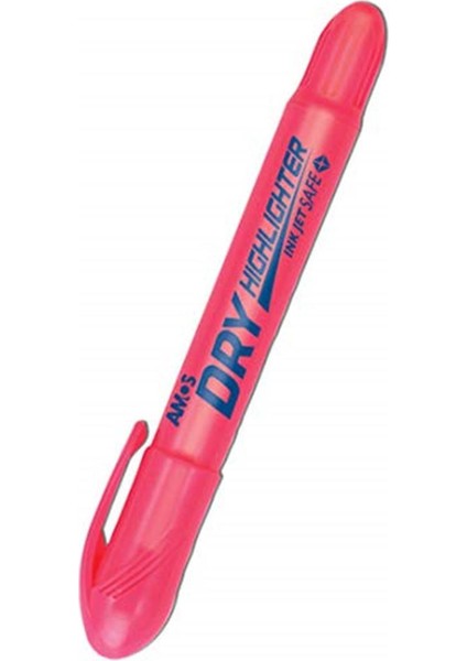 Amos Hldpink Dry Highlighter Jel Fosforlu Kalem Pembe