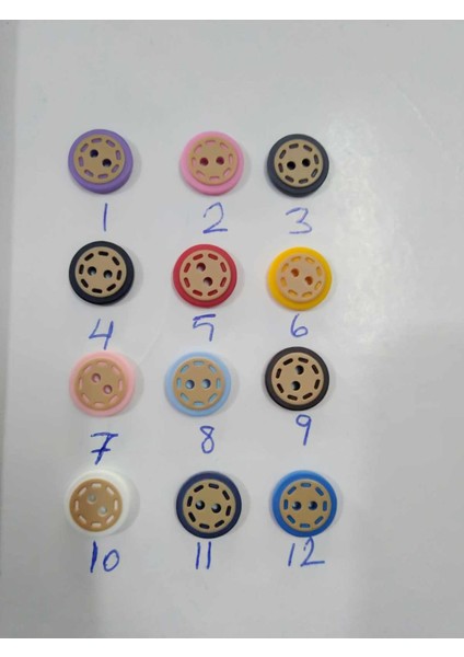 Ahşap Görünümlü Lazer Kesim Bebek Yelek Düğmesi No:8 Deki Model