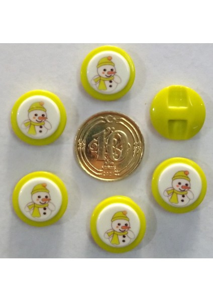 Bebek Yelek Düğmesi Lazer Çizim-6 Adet