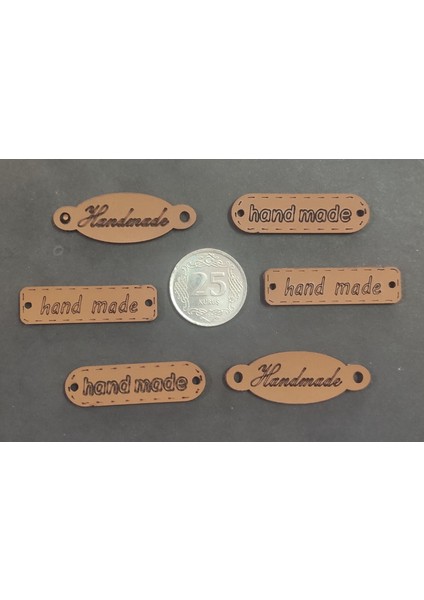 Bebek Düğmesi Deri Arma 6 Adet