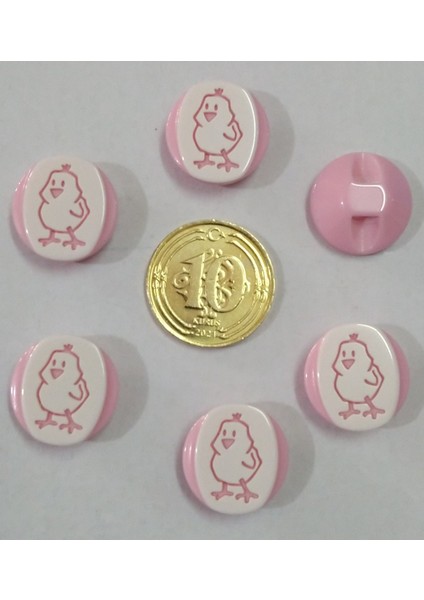 Bebek Yelek Düğmesi Lazer Çizim-6 Adet