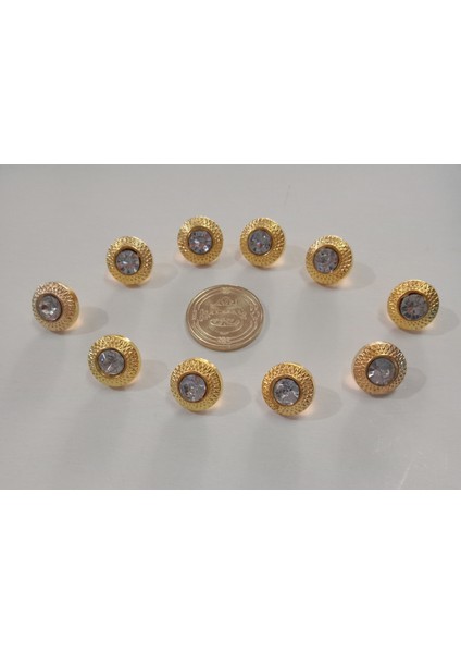 Fantazi Taşlı Bluz & Gömlek Düğmesi 10 Adet