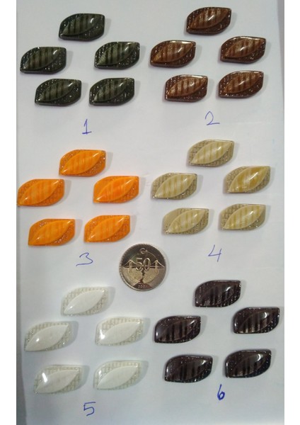 Fantazi Çubuk Simli Çoban Düğme No:1 Deki Model-5 Adet