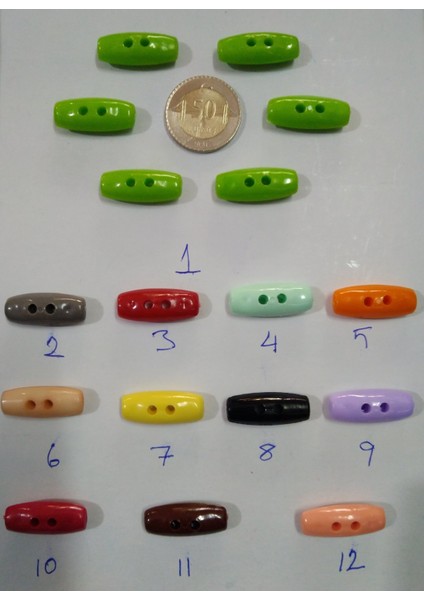 Plastik Bebek Çoban Düğmesi No:4 Deki Model-6 Adet