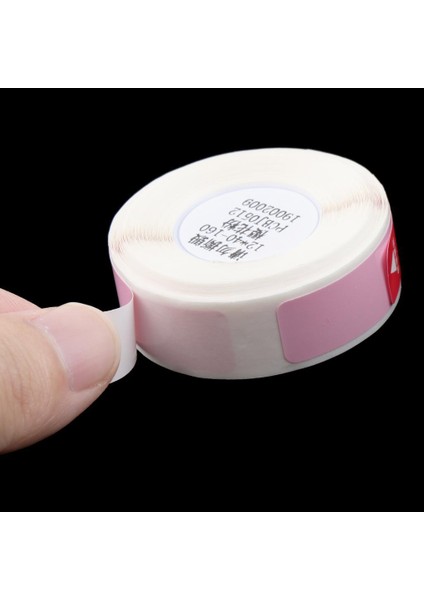 Termal Etiket Yazıcı Yırtılmaya Dayanıklı Etiketi Adresi Çıkartma Kağıt Rulo Pembe 12 x 40 mm (Yurt Dışından)