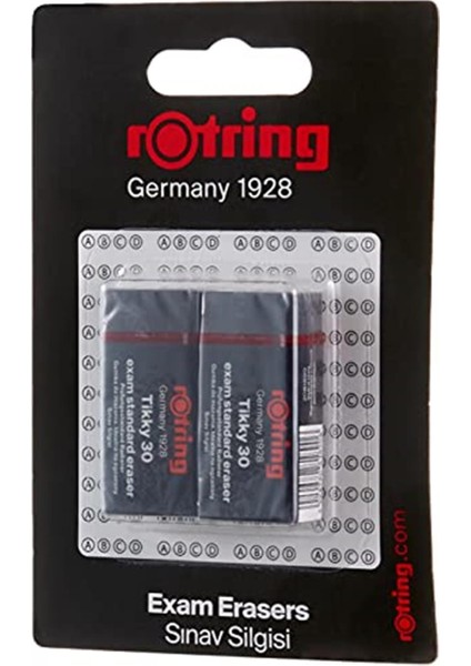 Rotring Sınav Silgisi Orta Boy 2'li Paket