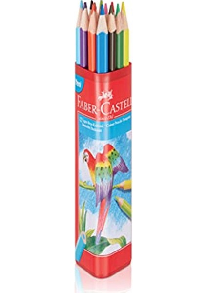 Faber-Castell Boya Kalemi 12 Renk Tam Boy Üçgen Plastik Tüp fiyatları