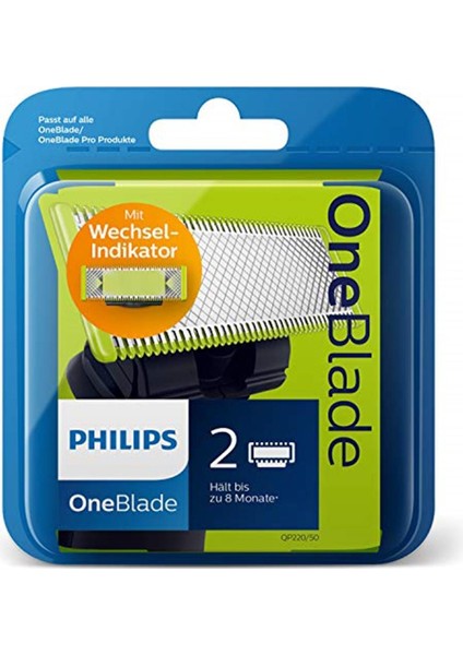 Philips Oneblade QP220/50 Yedek Bıçak, 2’li Paket, 1 Adet fiyatları