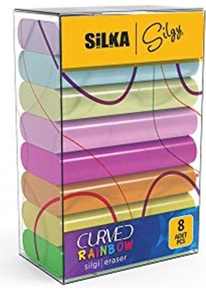 Silka Curved Rainbow Silgi 8'li Sg.51