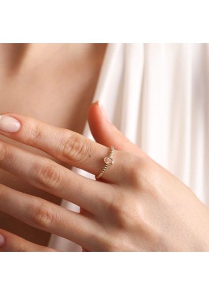 14 Ayar Altın Doğum Taşı Yüzük Burç Yüzükler Oval Topaz modelleri