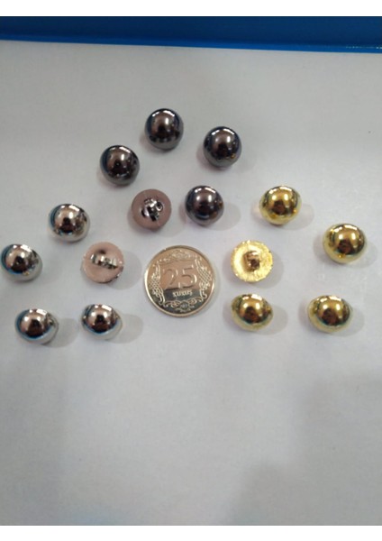 Metalize Inci Düğme