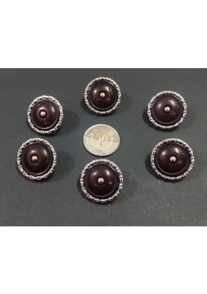 Trençkot Düğmesi Kahverengi 6 Adet