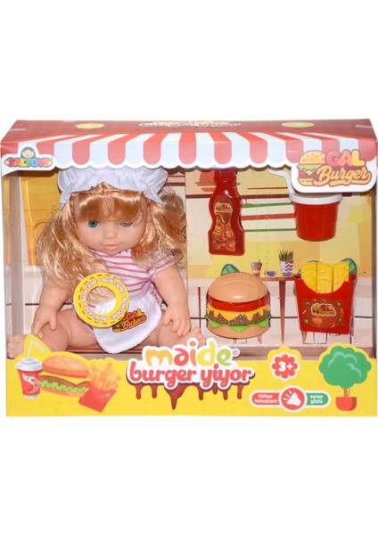 GLT1105 Konuşan Maide Burger Oyun Seti -Galtoys