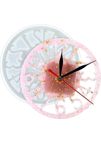 Reçine Epoksi Kalıp - Saat Kalıbı - 15x15 cm -Kod:1002