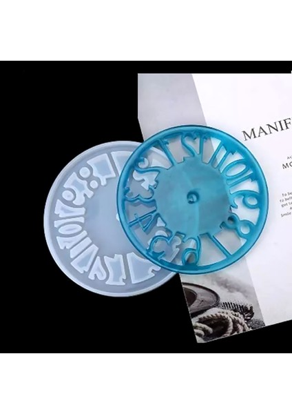 Reçine Epoksi Kalıp - Saat Kalıbı - 15x15 cm -Kod:1002 fiyatları