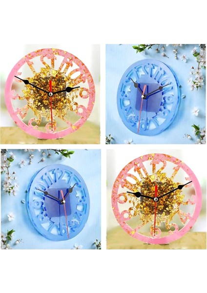 Reçine Epoksi Kalıp - Saat Kalıbı - 15x15 cm -Kod:1002 modelleri