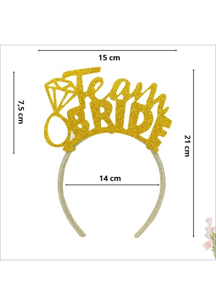 Team Bride Taç - Altın
