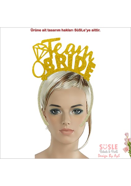 Team Bride Taç - Altın