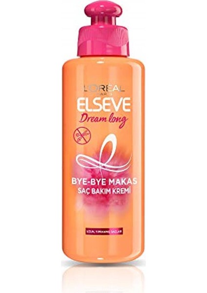 Elseve Dream Long Bye-Bye Makas Saç Bakım Kremi, 200 ml
