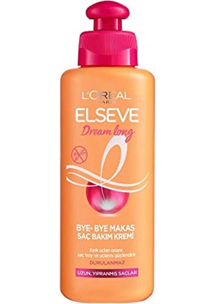 Elseve Dream Long Bye-Bye Makas Saç Bakım Kremi, 200 ml