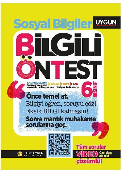 6. Sınıf Bilgili Ön Test Sosyal Bilgiler