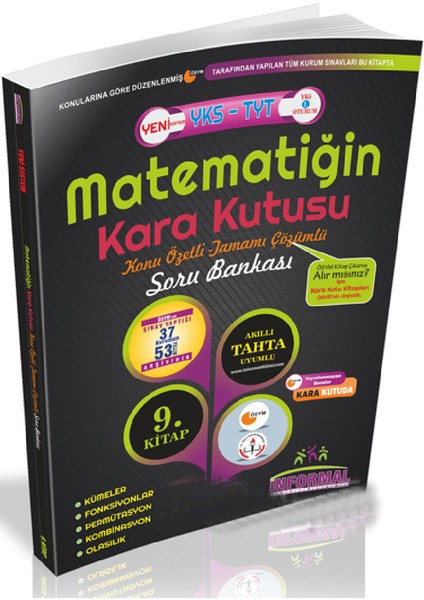 YKS Matematiğin Karakutusu 9. Kitap Konu Özetli Sor Bankası