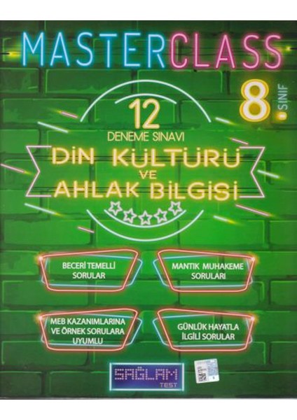8. Sınıf Din Kültürü ve Ahlak Bilgisi Kültürü Masterclass 12 Deneme