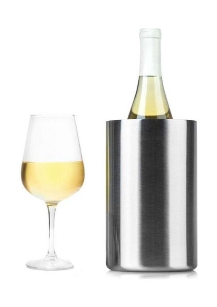 Paslanmaz Çelik Çok Amaçlı Ultra Dayanıklı Şarap Soğutucu Araçları Pas Korozyon Ev Uzun Ömürlü Buz Kovası Çubuğu Çift Duvar | Buz Kovaları ve maşa (Yurt Dışından) fiyatları