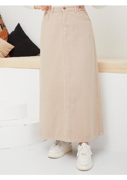 Kadın Etek Doğal Kumaş Uzun 90 cm Boy 37 cm Bel Ölçüsü Yaz Mevsimi İçin modelleri