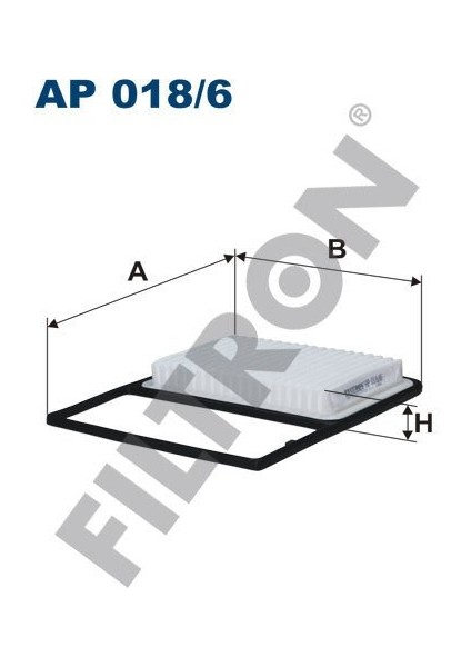 (FILTRONAP018/6)HAVA Filtresi Daıhatsu Terıos 1.5 Vvti 06=&gt; Materıa 1.5 07=&gt; Sırıon 1.5 08=&gt;