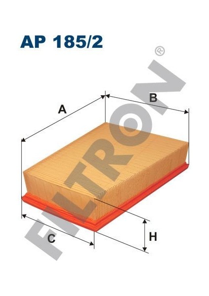 (FILTRONAP185/2)HAVA Filtresi Megane Iı 1.5dcı-1.6 16V-1.6 02=&gt; Scenıc Iı 1.5dcı-1.6 16V-2.0